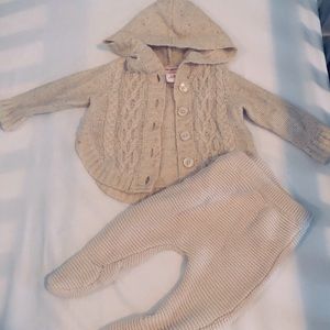 3-6m neutral Baby Girl Knit Set